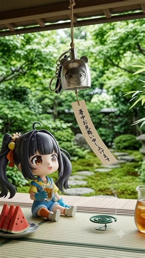 #暑中見舞いの日軒先に吊るされた涼しげな熊鈴「#クマフィール削ちゃん」。実はこれ、@daiki_next ダイキ精工様の高度なアルミ切削技術によって作られたこだわりの一品です🛠️風にそよぐたびに響く、アルミ特有の軽やかで美しい余韻はまさに絶品🎐