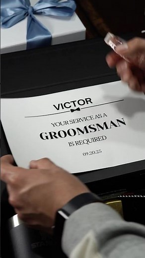 Groomsmen proposal box