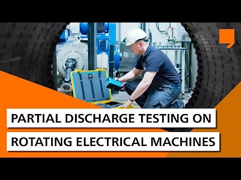 Partial discharge testing on rotating electrical machines