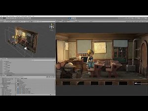 Pre-Rendered background custom character test unity
