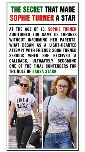 She was just 13… and became Sansa Stark 😱😲 (Sophie Turner Story) #shorts #viralshorts