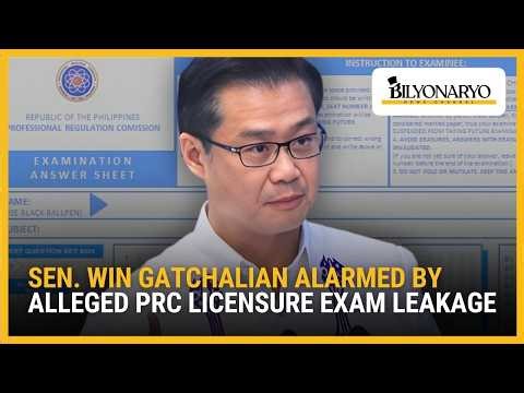 Sen. Win Gatchalian alarmed by alleged PRC licensure exam leakage | Newsfeed Weekend