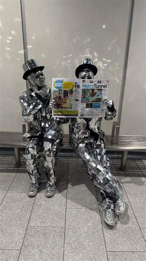 FX Entertainment Australia on Instagram: "Roving, Dancing, and spreading the buzz 🚇✨ The Mirror Men duo hit the ground running at the grand opening of the new Metro Tunnel. Greeting commuters, entertaining the crowds, and sharing the excitement as everyone got their first look at this incredible new journey.🕺🏼🚂 What a tunnel-vision moment to remember!💫 @instinct_events_entertainment @fx_entertainment #fxentertainment #Mirrormen #metrotunnel"