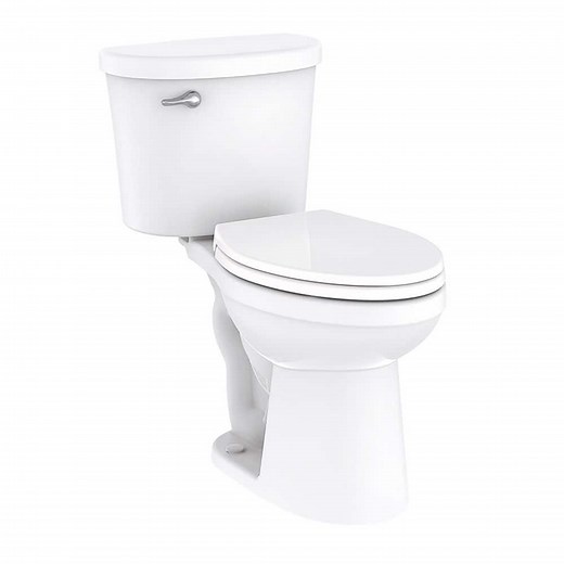 Reviews for Gerber Maxwell Choice 12 in. Rough-in 2-Piece 1.28 GPF Single Flush Elongated Chair Height Toilet in White with Soft Close Seat | Pg 1 - The Home Depot