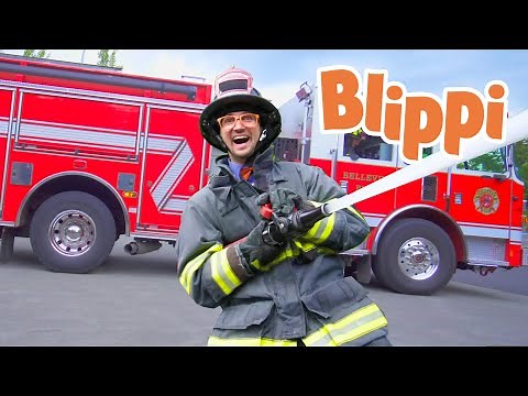 Blippi Songs -Fire Truck Song | Educational Videos For Kids | Nursery Rhymes and Songs