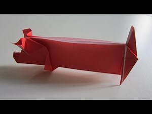 TUTORIAL - How to make an Origami Pig