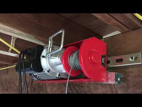 2021 AUG 18: Harbor Freight hoist as an elevator winch