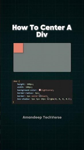 How to Center A Div..Easy Way 🤩🔥#coding #css #cssanimation #div #centeradiv #css3 #programming