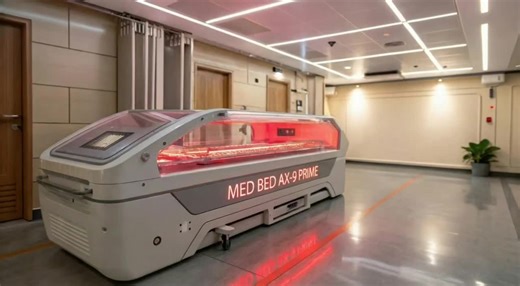 MED BED AURA-SPINE ALIGNER — Model: AX-9 PRIME Everyone thinks back pain, bad posture, weak balance, and nerve fatigue are “normal.” They’re not. They’re signs that the central energy column — your spine nervous system — has collapsed into low-frequency dysfunction. When the column is distorted, nothing in the body works the way it should: signals slow, muscles misfire, organs disconnect, and energy drains out of you like a leak. That’s exactly where the AX-9 PRIME steps in. Inside the Med Bed, 