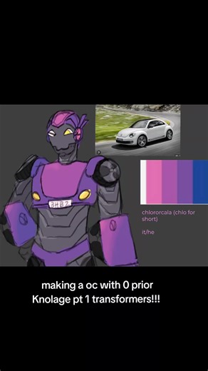 transformers oc!! Making an Oc from a fandom I know nothing abt pt 1 #transformers #fyp #digitalart #tramsformersoc