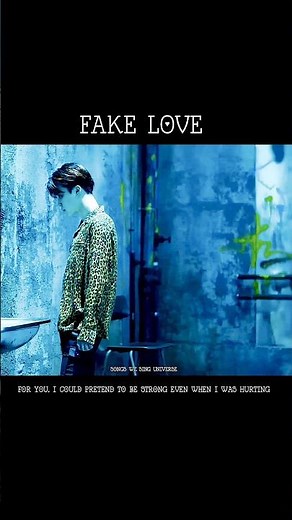 Fake love - BTS |English lyrics #bts #viral #lyrics #fakelove #trending #explore #fyp #kpop #shorts