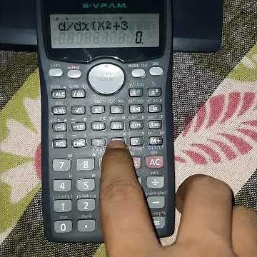 Differentiation on scientific calculator