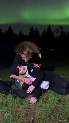 Gabby petito outside camping 🏕️ drunk passed out northern lights real