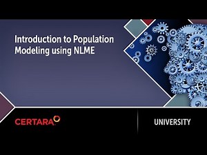 Introduction to Population Modeling using NLME