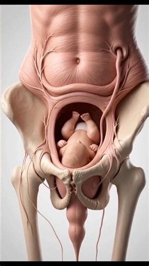 How a Baby Is Born 😳 (Normal Delivery 3D) #viral #baby #shorts