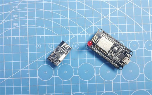 使用ESP8266，加上nRF24L01，完成多个设备组网