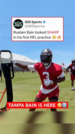 BAIN HAS ARRIVED. Ready to WORK 😳🔥 #shorts #football #miamifootball #nfl #ruebenbain #highlights