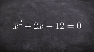 How to solve an equation by completing the square