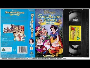 Sing Along Songs - Heigh Ho (1987) . 10th February 1992 - UK VHS