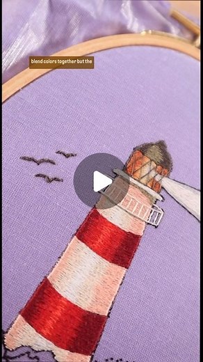 Amanda - Crewel Ghoul on Instagram: "Thread painting doesn’t have to be complicated! You can start by learning the long and short stitch 🧵 🪡 #embroidery #paintingwiththread #threadpainting"