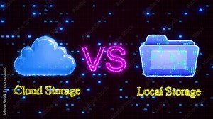 Cloud Storage Vs. Local Storage A Comprehensive Comparison Of Data Solutions, Cloud Storage Vs. Local Storage Comparison, Highlighting Digital Data Saving Methods And Modern Computing Choices
