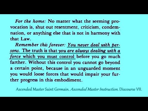 Discourse 7. Ascended Master Instruction.