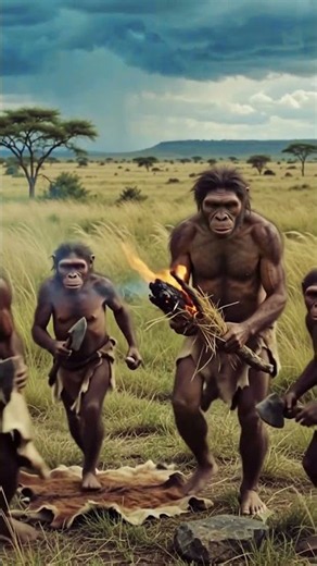 How Early Humans Saved Fire from a Storm | Homo habilis Documentary #humanevolution #history
