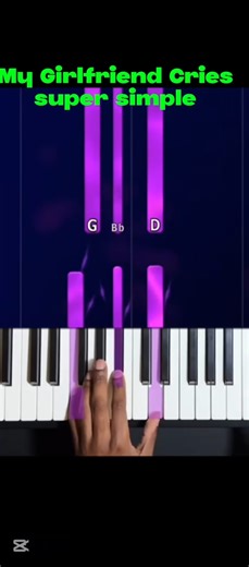 My Girlfriend Cries tutorial👨‍🏫📓 #ccm #piano #pianotutorial