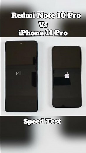 Redmi Note 10 Pro vs iPhone 11 Pro – SPEED TEST SHOWDOWN! ⚡ Who Wins? 😱 #Shorts"
