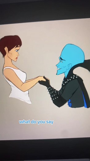 Megamind Fan Art: Roxanne and Megamind Love Story