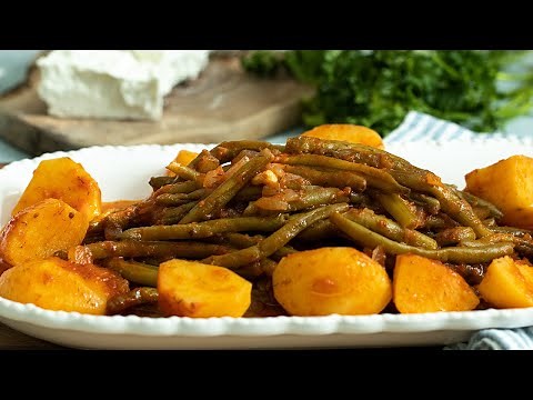 Fasolakia: Greek Green Bean Casserole for Thanksgiving!