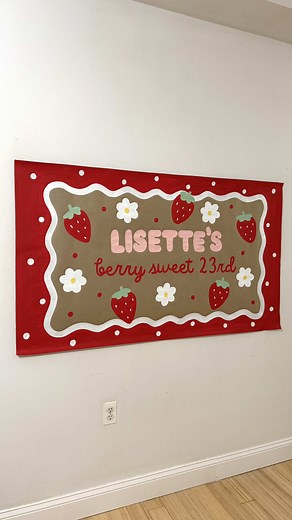 Berry Sweet Birthday Banner Painting Tutorial
