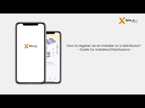 SolaXCloud Guide for Installers | Register as an Installer on SolaXCloud
