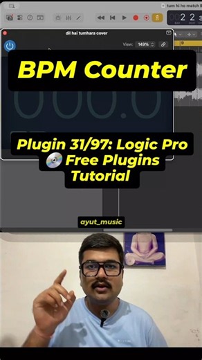 [BPM Counter] Plugin 31/97: Logic Pro 💿 Free Plugins #logicpro #bpm #freeplugin
