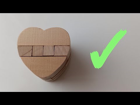Wooden Heart Puzzle Brain | How to solve it | easy