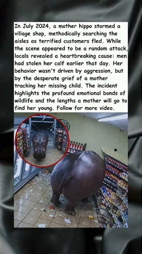 The Heartbreaking Reason Hippo Raided Shop