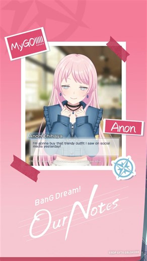 BanG Dream! Our Notes | Character Introduction PV: Anon Chihaya