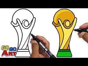 How To Draw TROPHY World Cup | FIFA