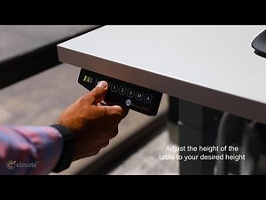 Elevate Height Adjustable Table Height Memory Function
