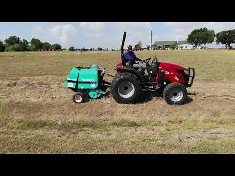 Industrial grade mini round baler from Small Farm Innovations