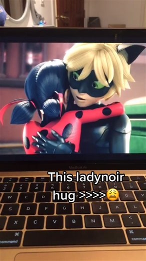 Heartwarming Ladybug and Cat Noir Hug Scene