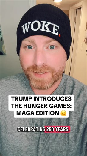 Justin on Instagram: "Trump introduces “Patriot Games” that feels a lot like The Hunger Games. #hungergames #panem #katnesseverdeen #maytheoddsbeeverinyourfavor #thewokeginger"