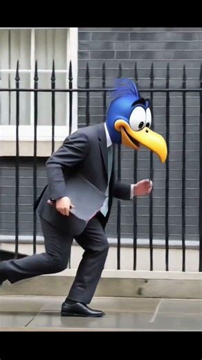 Keir Starmer turns into Road Runner #keirstarmer #roadrunner #meepmeep #shorts #shortsvideo