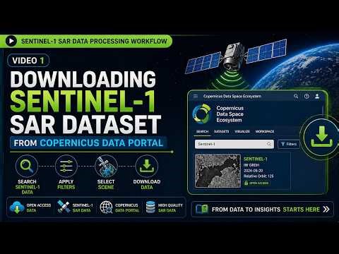 Downloading Sentinel-1 SAR Dataset from Copernicus Data Portal | Step-by-Step Guide