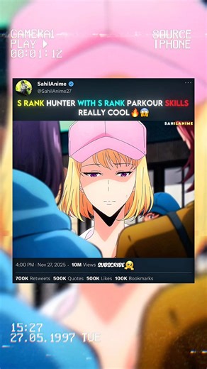 Solo leveling cha hae-in is so cool 🥶 #sololeveling #sungjinwoo #anime