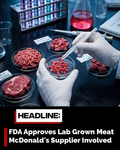 FDA Approves Lab Grown Meat: McDonald's Supplier Already Involved | AbuNai Labs