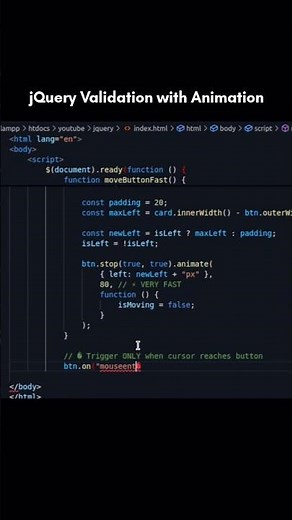 jQuery Form Validation #jquery #validation #animation #javascript #webdevelopment #tipsandtricks