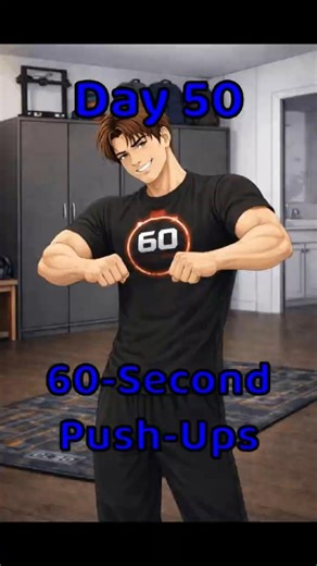 Day 50 of my 60 second Push up challenge
