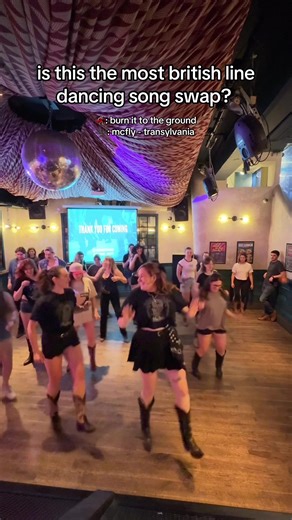 Line Dancing Fun to McFly's Transylvania