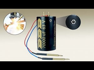 How to Make Simplest Spot Welding Machine with 8 Capacitors